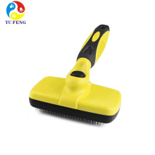 Escova do cão auto limpeza slicker pet derramamento grooming tool Escova do cão auto limpeza slicker pet derramamento grooming ferramenta